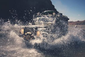 Wasserdurchfahrt Defender