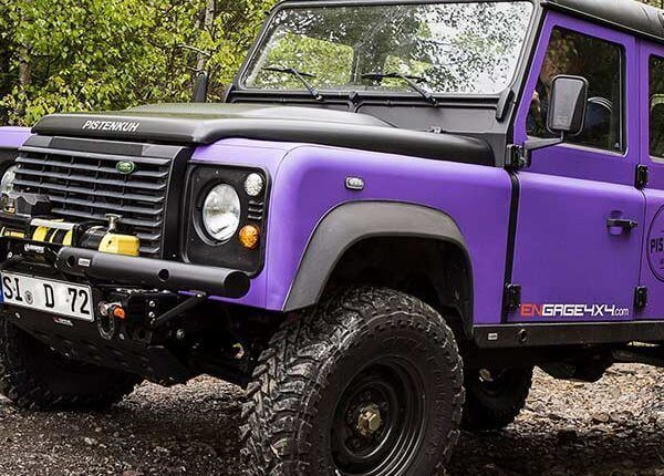 Defender f&uuml;r Offroad Reisen von der Pistenkuh