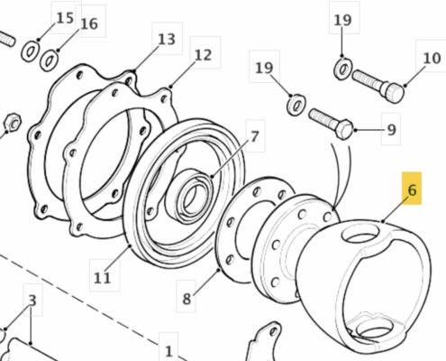 Schwenklager Land Rover Vorderachse -Erkärt Gehäuse Schwenklager Starrachse